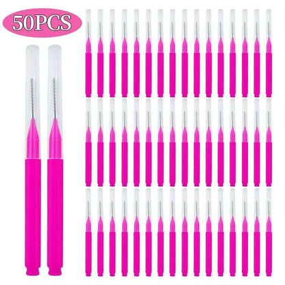 Set van 5/10/50 Mini Wenkbrauw Permanent Borstels - Wegwerp, Buigbare Wenkbrauw Lift Gereedschappen voor Perfecte Wimpers!
