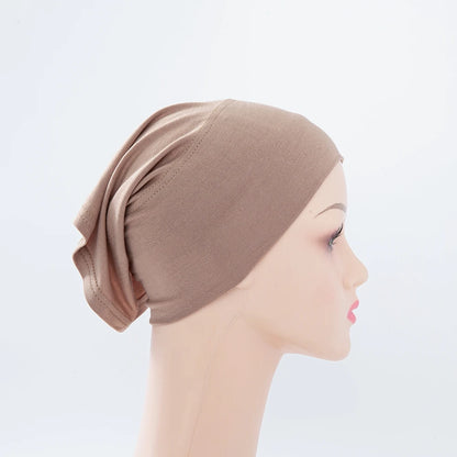 Chic en Stijlvol 56-Kleurige Vrouwen Binnen Hijab Tube Muts - Premium Bamboe Jersey Onderheadscarf voor Moslim Mode