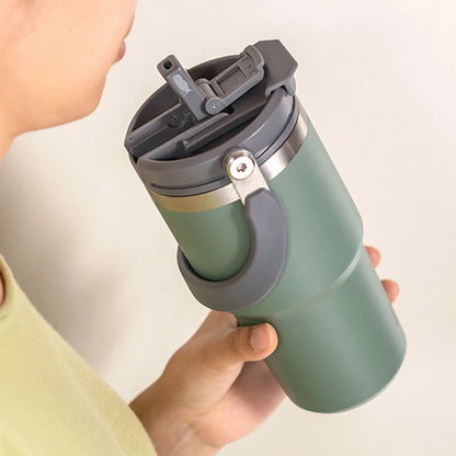 Tyeso Premium RVS Geïsoleerde Koffiemok - Dubbele Laag Thermische Reisbeker voor Warme & Koude Dranken