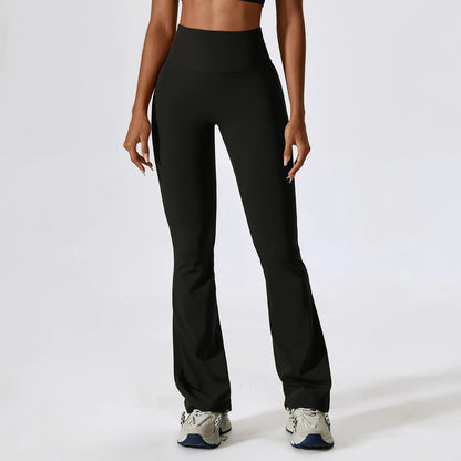Stijlvolle Hoge Taille Flared Leggings voor Dames - Perfect voor Yoga, Gym en Dans!