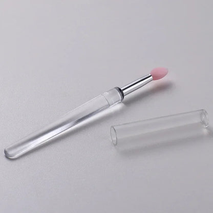Veelzijdige Draagbare Siliconen Lippenborstel Set - 1/3/5PCS met Beschermende Hoes voor Moeiteloze Toepassing van Lippenbalsem, Lippenstift en Lipgloss!
