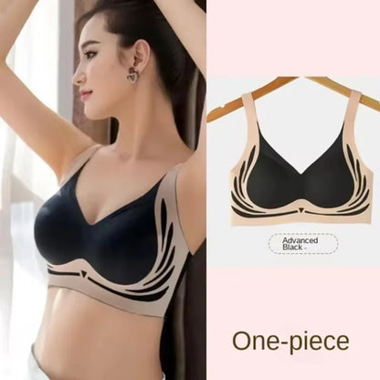Ultimate Comfort Draadloze Push-Up Bh voor Vrouwen - Zachte Steun, Verstelbare Pasvorm, Anti-Zakken Naadloze Ontwerp voor een Verhoogde Look