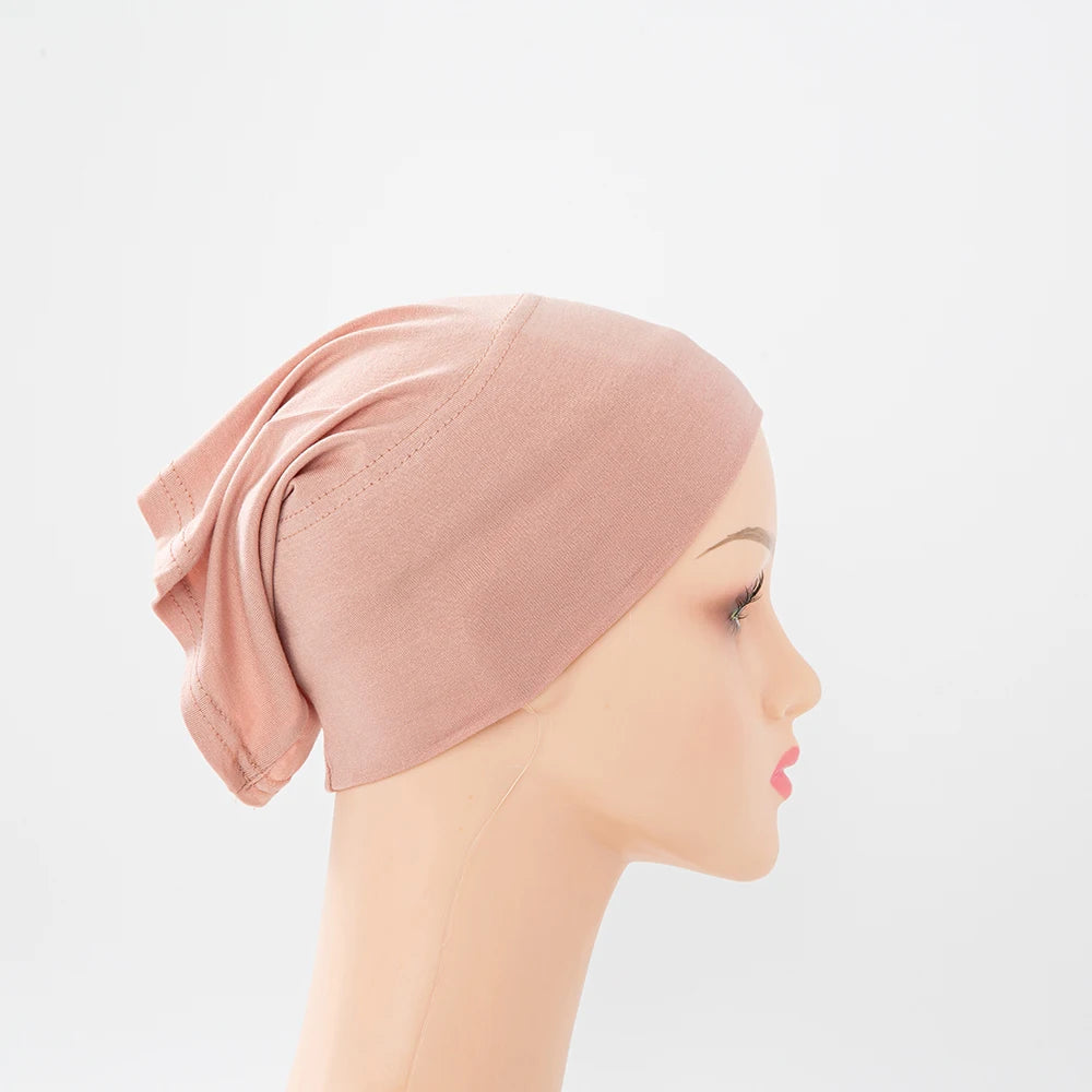 Chic en Stijlvol 56-Kleurige Vrouwen Binnen Hijab Tube Muts - Premium Bamboe Jersey Onderheadscarf voor Moslim Mode