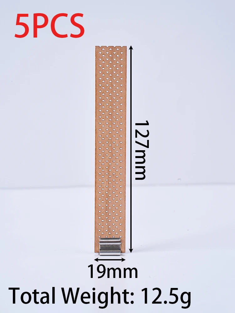 Smokeless Wood Candle Wicks with Metal Clips Multiple Sizes Wooden Wicks for Soy Wax DIY Candle Making