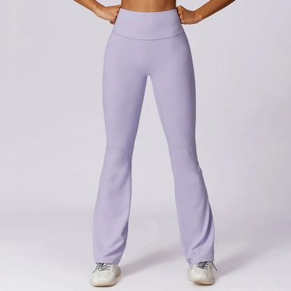 Stijlvolle Hoge Taille Flared Leggings voor Dames - Perfect voor Yoga, Gym en Dans!