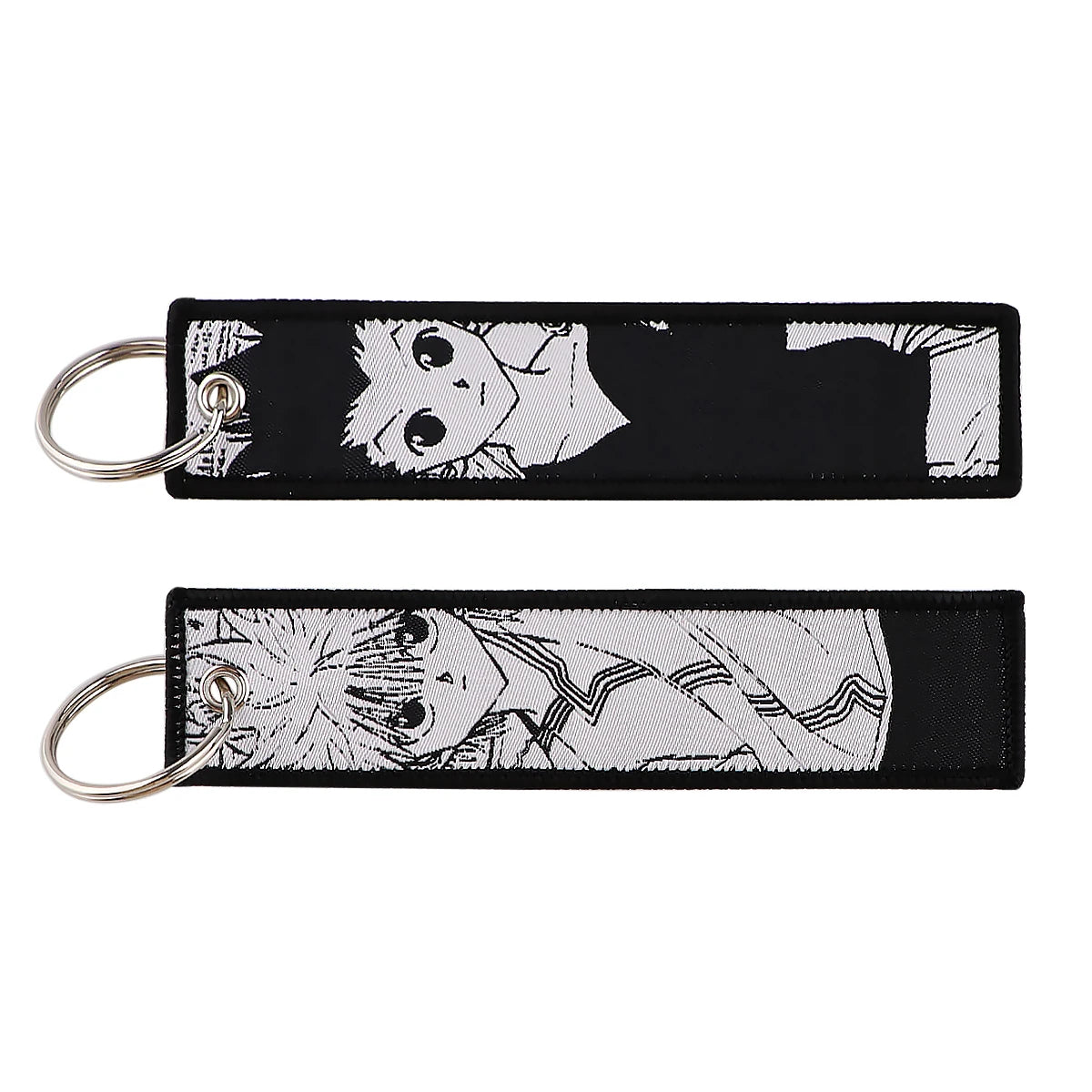 Stijlvolle Japanse Anime Geborduurde Sleutelhangers – Perfecte Sleuteltags voor Motorfietsen, Auto's en Rugzakken – Trendy Sleutelhanger Cadeaus voor Vrienden!