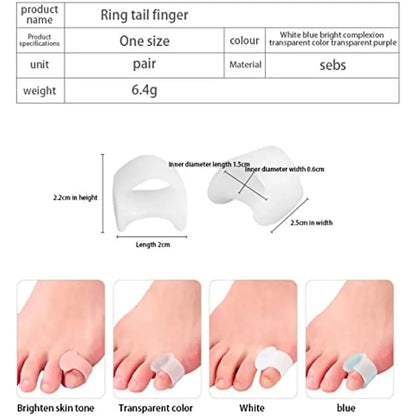 Set van 2 Siliconen Gel Tussenschoenen - Ideaal voor Voetverzorging, Bunionverlichting en Perfecte Pedicure!