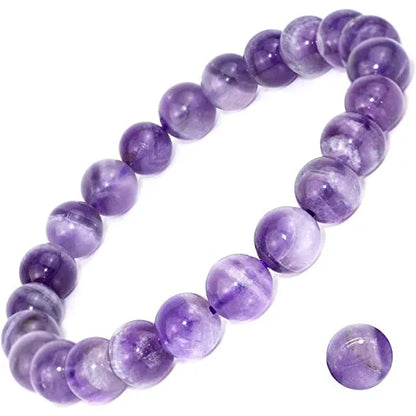 Betoverende Amethist Steentjes Armbanden voor Vrouwen – Paarse Kristal Kwarts Energie Bangle voor Reiki Genezing en Doordachte Cadeaus