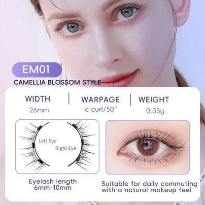 Magnetische Valse Wimpers - 4 stuks/1 paar van Eenvoudig Te Dragen, Zachte en Natuurlijke Quantum Magnet Oogmake-up met Applicator, Geen Lijm Nodig!