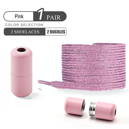 Levende Elastische Veters zonder Knoop met Kleurrijke Gespen – Perfect voor Kinderen en Volwassenen! Stijlvol, Makkelijk te Dragen en Verbreed voor Comfort!