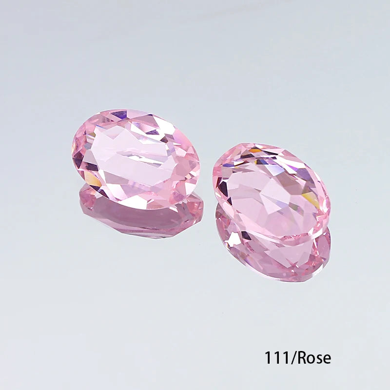 Oval K9 Crystal Pointback Rhinestones 10x14mm 13x18mm Glass Fancy Stones for Jewelry Making Nail Art Garment Decor