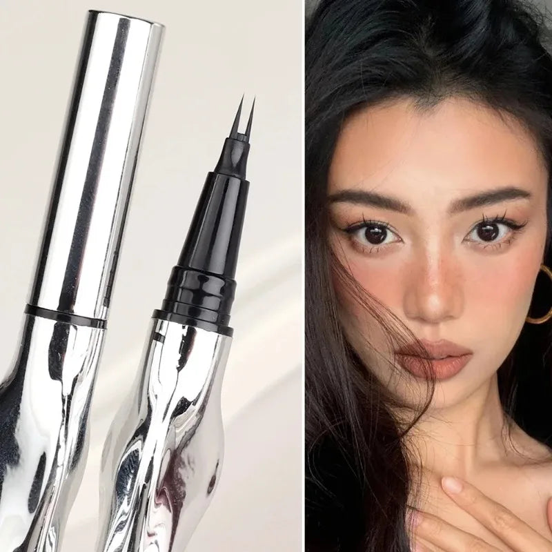 2Points Langdurige Oogpotlood - Eenvoudige Grip, Waterproof Vloeibare Formule voor Nauwkeurige Wenkbrauwen | Koreaanse Make-up Essentie