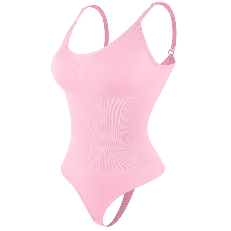 Luxe Verzachtende Bodysuit Shapewear voor Vrouwen – Volledige Lichaamsvormer met Stringontwerp, Zachte Sculptuur voor een Slanker Silhouet en Verbeterd Comfort