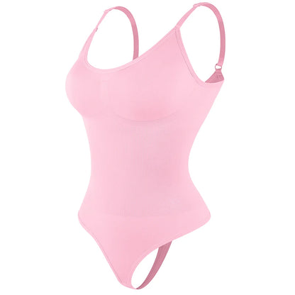 Luxe Verzachtende Bodysuit Shapewear voor Vrouwen – Volledige Lichaamsvormer met Stringontwerp, Zachte Sculptuur voor een Slanker Silhouet en Verbeterd Comfort