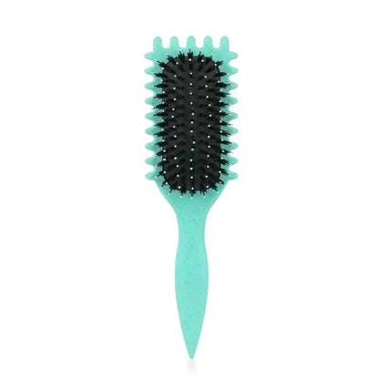 Stijlvolle Vrouwen Holle Krullende Haarkam - Multifunctionele Scalp Massager & Antistatische Fluffy Borstel voor Perfecte Hairstyles