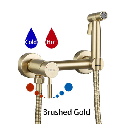 Premium ULA Geborstelde Bidetkraan Mixer - Stijlvolle Koud- en Warmwaterdouchesproeier voor de Ultieme Hygiëne-ervaring