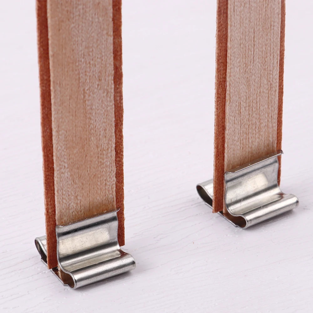 Double Layer Wooden Candle Wicks with Base for Soy Wax DIY Candle Making Supplies
