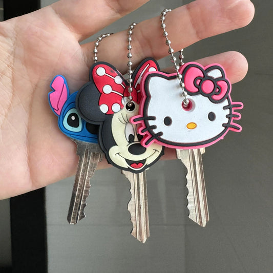 Trendy Mini Avenger Sleutelhanger: Schattige Spinnen- en Katontwerpen Sleutelhuls voor Vrouwen - Stijlvolle Sleutelhanger!