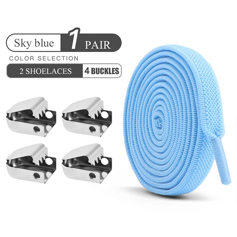 Elastische veters zonder knopen voor moeiteloze buitensneakers - Snelle en veilige pasvorm voor kinderen en volwassenen! Ideale luie veters voor iedereen!