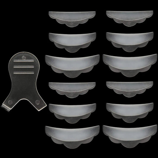 Ultieme Wimperpermanentset: 5 Pairs Siliconen Pads, Y Borstel en 3D Wimperkruller voor Perfecte Wimperlifting