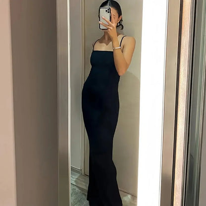 Chique Dames Mouwloze Rugloze Bodycon Maxi Jurk - Elegante Zomer Lounge Stijl voor Moeiteloze Glamour