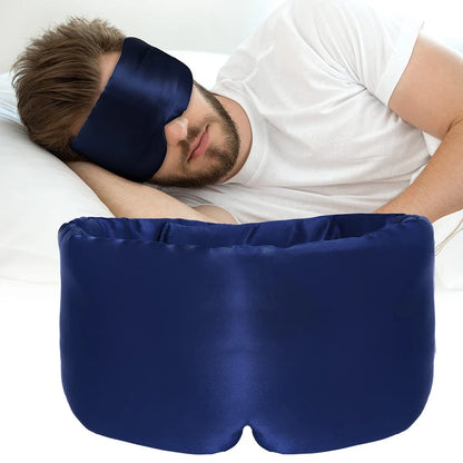 Luxueuze 100% Moerbeizijde Oogmasker - Zacht, Gevoerd Slaapmiddel voor Ultieme Ontspanning en Lichtblokkering, Perfect voor Reizen