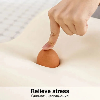 Ergonomisch Lang Geheugen Schuim Zwangere Kussen voor Ultieme Nekondersteuning en Comfort - Perfect voor een Rustige Slaap