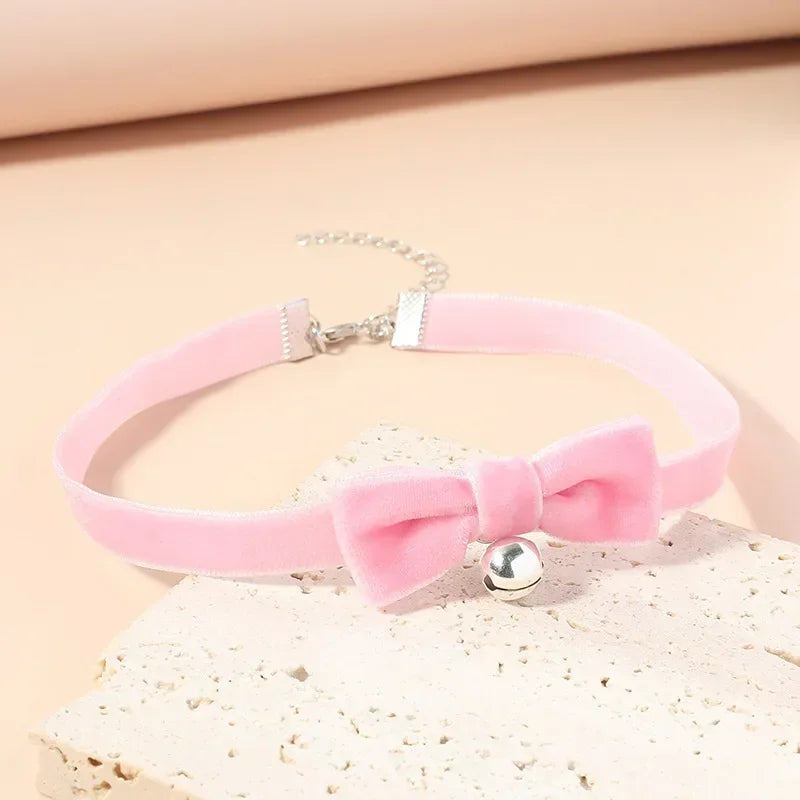 Elegante Vintage Fluwelen Parels Choker - Korte Zwarte Sleutelbeen Kraag Ketting voor Vrouwen - Perfecte Gotische Accessoire
