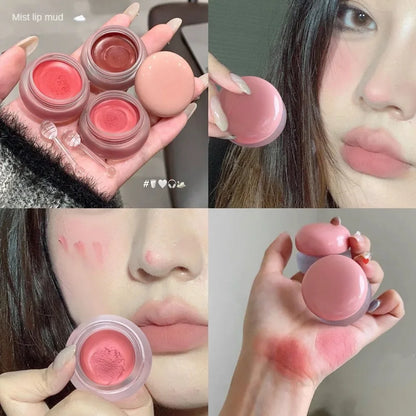 Luxe Matte Lip Mud Blush - Veelzijdige Waterdichte Kleilippenstift voor Indrukwekkende, Langdurige Kleur! Niet-plakkerige Bekergemiddelde Formule in Stralende Rode Tint - Mousse Cosmetics voor Prachtige Lippen!