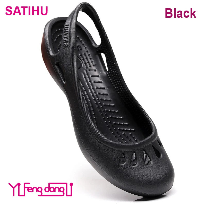 Dames Zomer Satihu Gecertificeerde Lichtgewicht Antislip Klompen Sandalen – Perfect voor Verpleegkundigen, Buitensporten en Stranddagen!