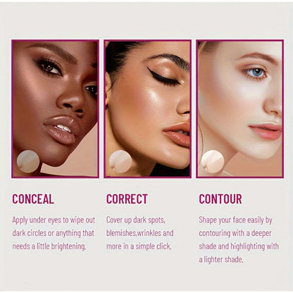 Transformeer je uitstraling met de USHAS 12-kleuren sponskop concealer – Perfect voor het verbergen van donkere kringen, sproeten en acne voor een vlekkeloze natuurlijke finish!