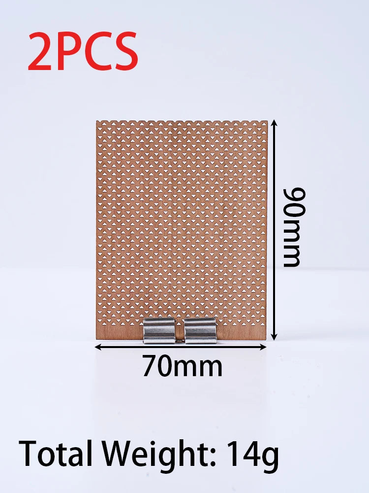 Smokeless Wood Candle Wicks with Metal Clips Multiple Sizes Wooden Wicks for Soy Wax DIY Candle Making