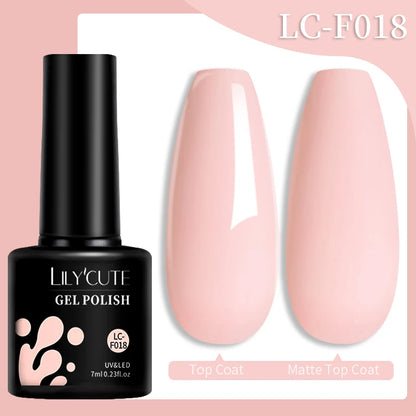 LILYCUTE 7ML Snelle-Extensions Nagelgel - Semi-permanente Acryl Kristalwit & Helder Nude Nagellak voor Prachtige UV Opbouw