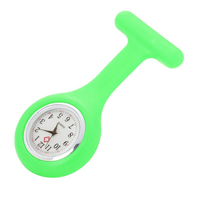 Stijlvolle Dames Pocketwatch met Digitale Weergave - Clip-On Analoge Klok Verpleegster Broche Speld Elektrische Mode Horloge