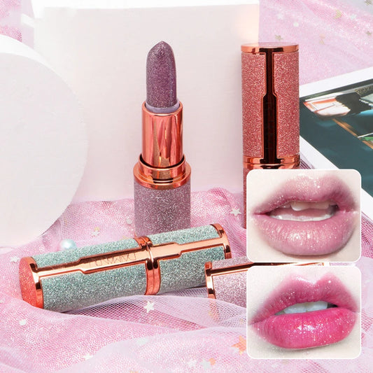 DAIMANPU Sterrenhemel Glanzende Jelly Lipstick - Schattige Kleurveranderende Roze voor Meisjes! Hydraterend en Voedend voor Weelderige Lippen