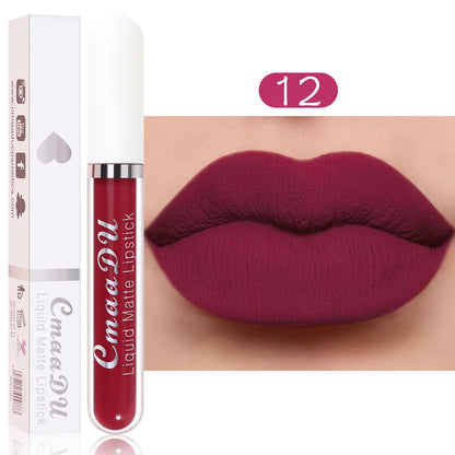 CmaaDu 18 Matte Mist Lip Glaze - Langdurige Waterproof Hydraterende Lipgloss voor een Natuurlijk Gezonde Glimlach