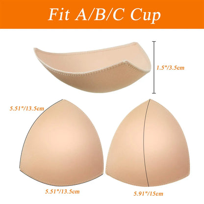 Driehoekige Push-up BH Pads – Onzichtbare Inlegstukken voor Bikini’s & Badpakken