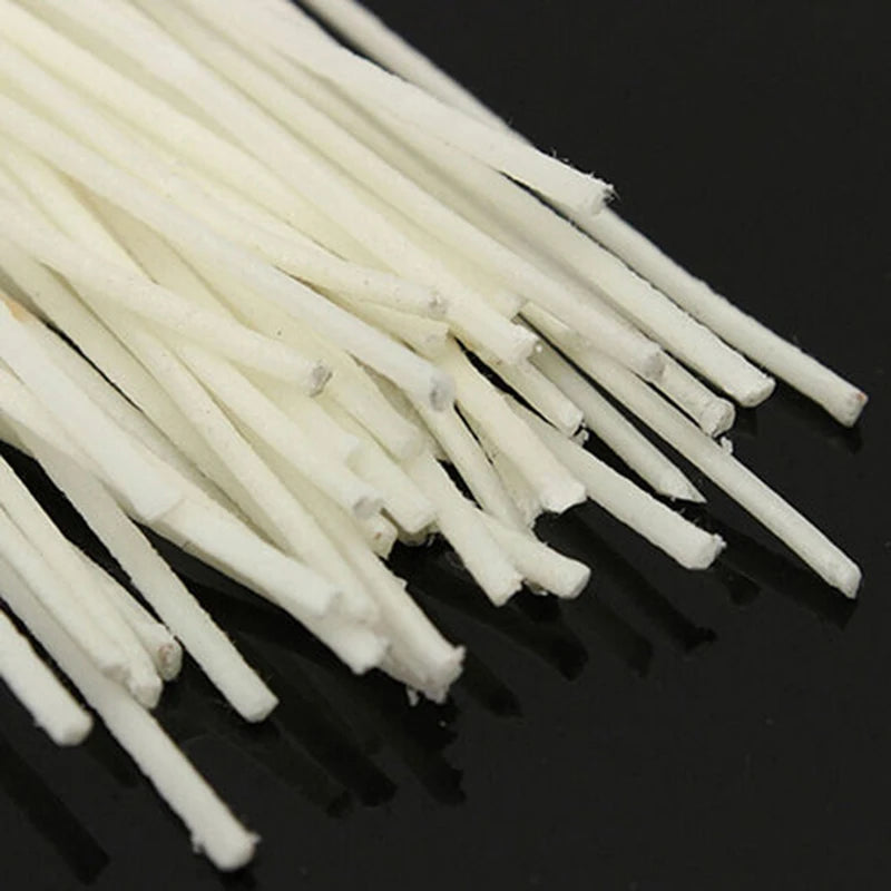 Pre-Tabbed Cotton Candle Wicks | Metal Sustainer Wicks for Candle Making | DIY Candle Supplies