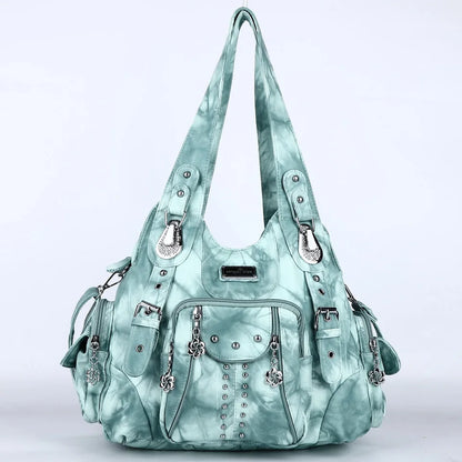 Chic Angelkiss Dames Handtas Collectie - Stijlvolle PU Leren Schoudertas & Ruimtelijke Schoudertas voor de Moderne Vrouw