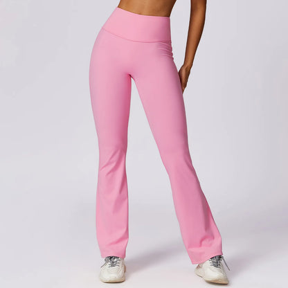 Stijlvolle Hoge Taille Flared Leggings voor Dames - Perfect voor Yoga, Gym en Dans!