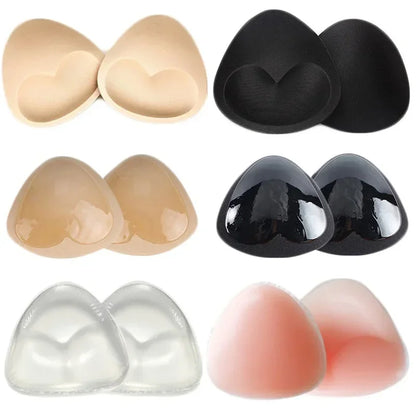 Verhoog je zomerse look met dikkere siliconen bh-inzetstukken - Perfect voor push-up ondersteuning en tepeldekking, ideaal voor bikini's en lingerie!