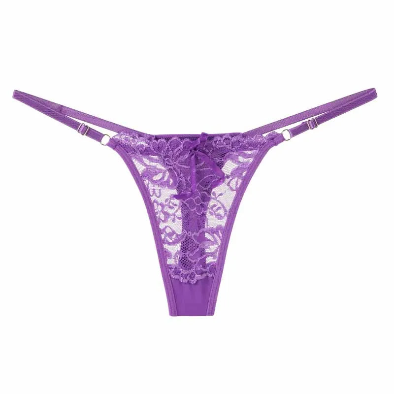 Sexy Lingerie Culotte van Verstelbare Kant voor Vrouwen, Lage Taille en Ademend
