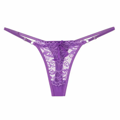 Sexy Lingerie Culotte van Verstelbare Kant voor Vrouwen, Lage Taille en Ademend