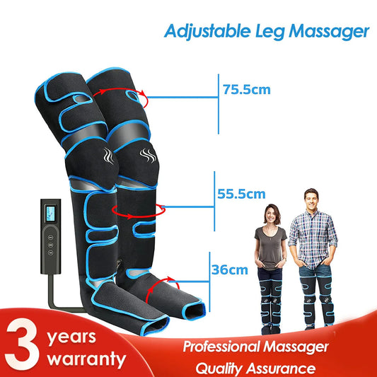 Revolutionaire 360° Voet Lucht Druk Beenmassager voor Verbeterde Bloedcirculatie, Spierontspanning en Lymfedrainage