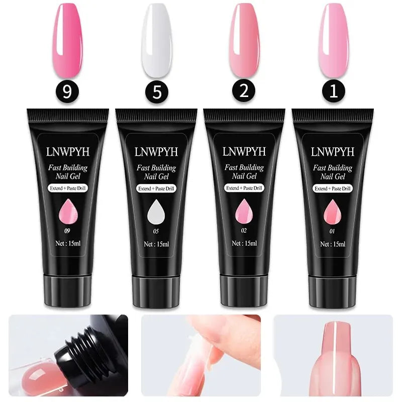 Ultimate Gel Nagellak Set: Compleet Pakket met UV Nagellamp, Elektrische Boor, Soak-Off Gel, Basis- en Topcoats, en Essentiële Nagelgereedschappen!