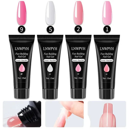 Ultimate Gel Nagellak Set: Compleet Pakket met UV Nagellamp, Elektrische Boor, Soak-Off Gel, Basis- en Topcoats, en Essentiële Nagelgereedschappen!