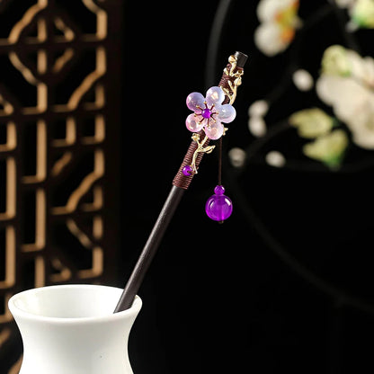 Elegante Handgemaakte Vintage Chinese Haarkammen - Luxe Bloemige Haarspelden voor Huwen en Speciale Evenementen