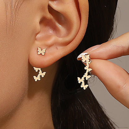 Chic Retro Minimalistische Geometrische Vierkante Afneembare Driehoek Stud Oorbellen - Perfecte Mode Accessoires voor Vrouwen & Ideale Feestcadeaus!