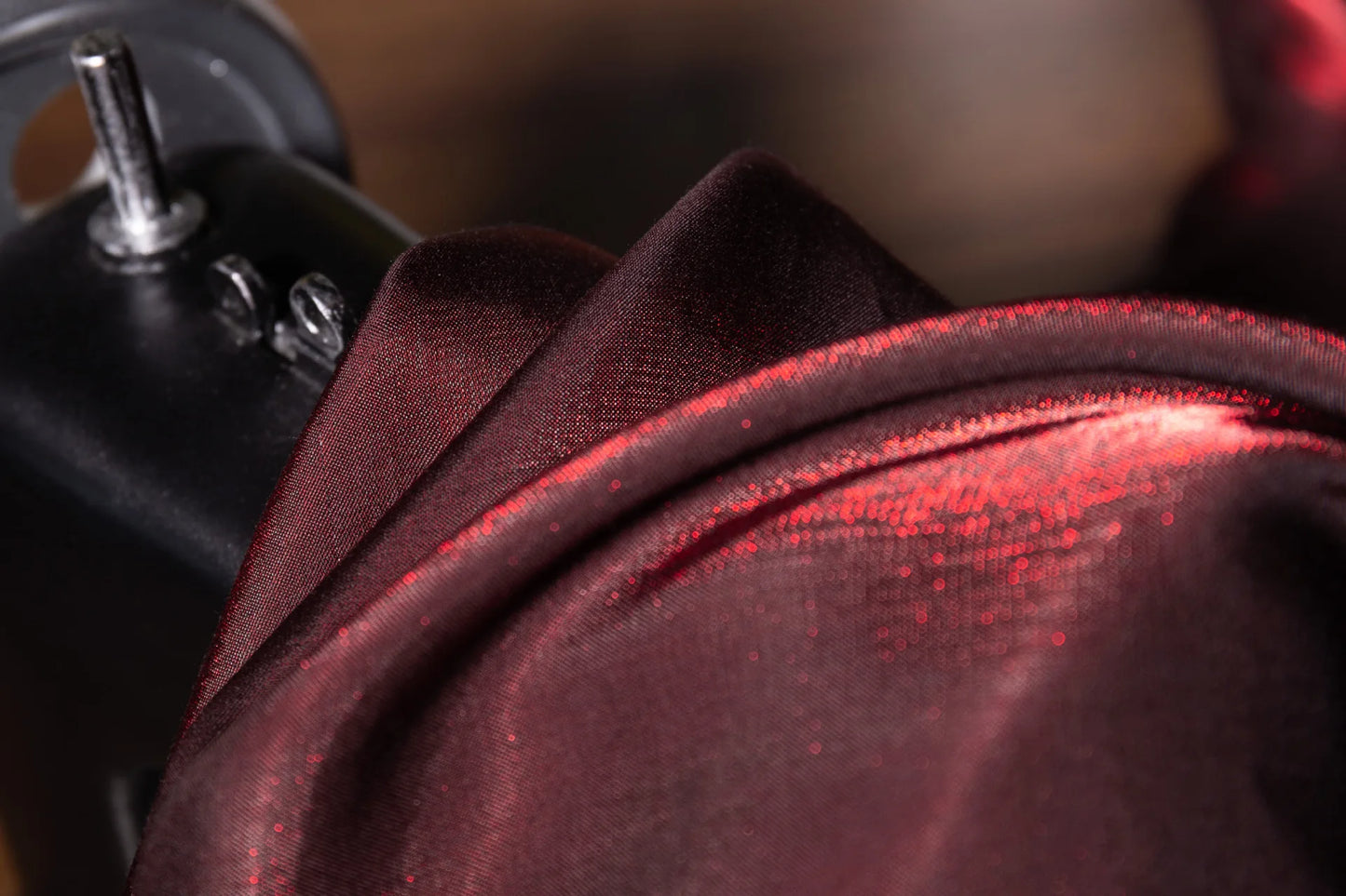 Wine Red Shimmer Fabric 150cm Wide Glazed Silk Look Fabric for Party Dress Sewing DIY Apparel Supplies