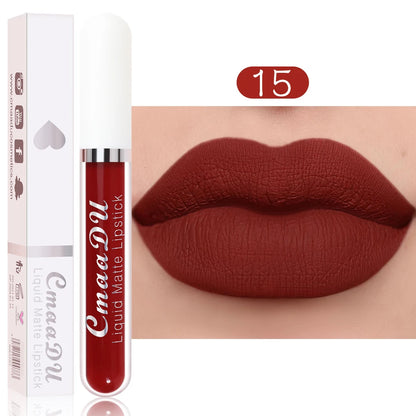 CmaaDu 18 Matte Mist Lip Glaze - Langdurige Waterproof Hydraterende Lipgloss voor een Natuurlijk Gezonde Glimlach